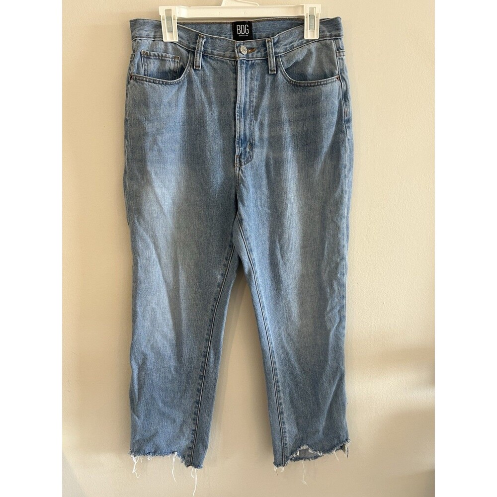 BDG Cowboy Jean High-Rise Distressed Straight Leg Jeans Size 30